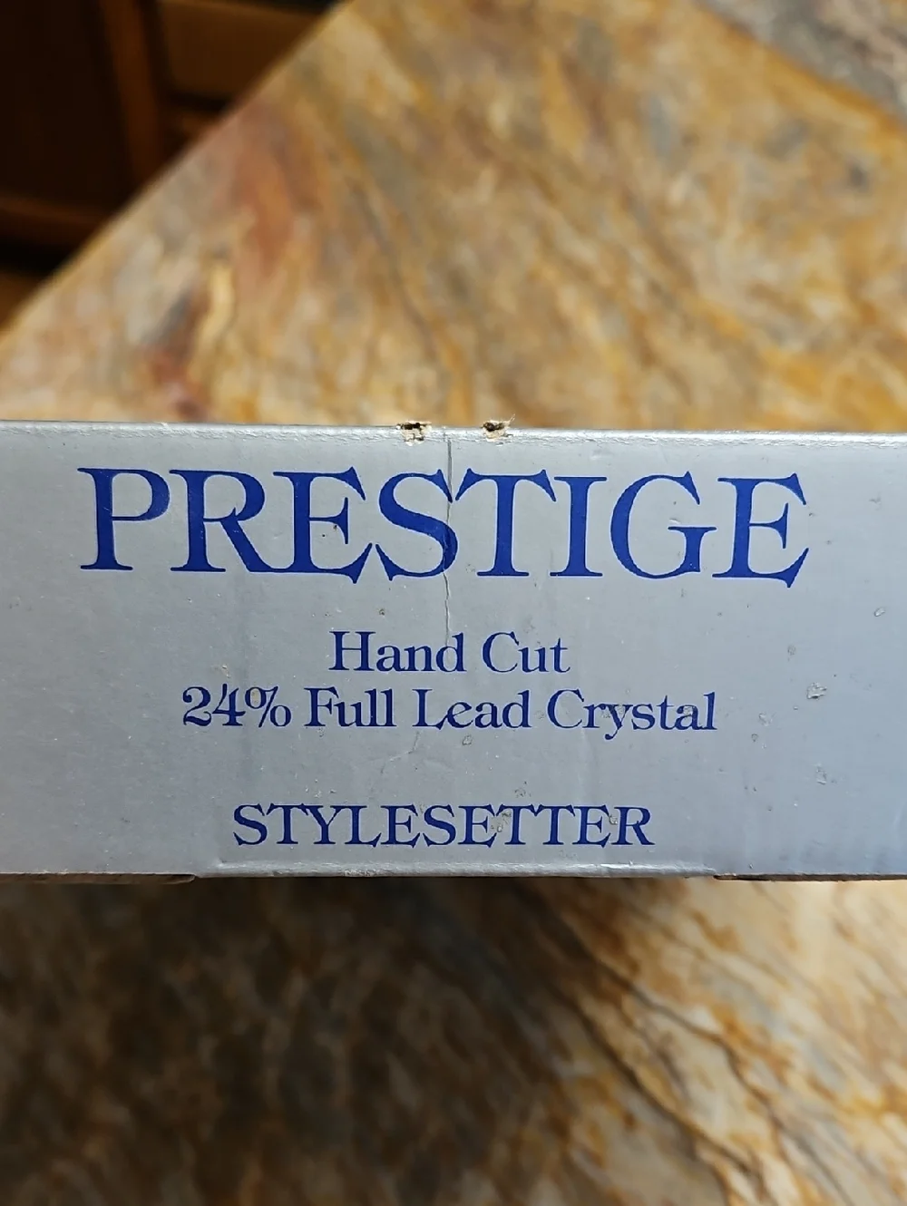 PRESTIGE Vintage hand-cut 24% full lead crystal taper candle holder set of 4